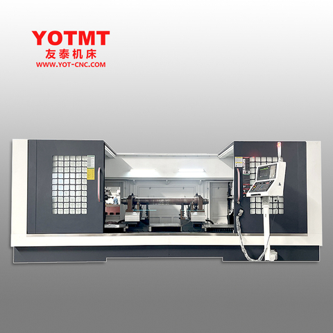 مركز التصنيع CNC الأفقي مزدوج الجانب HMDB-2500 لطحن محور السكك الحديدية